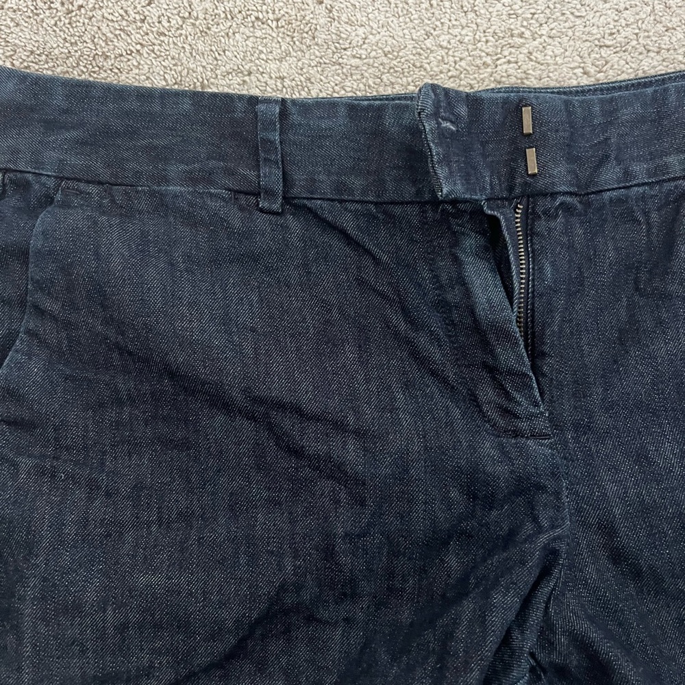 Final Price - LOFT - Dark Wash Denim Jean Shorts - Picture 4 of 6